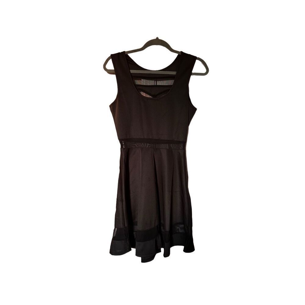 Nwt Zeagoo Women’s Black Party Dress With Mesh Accents — image 3 of 8